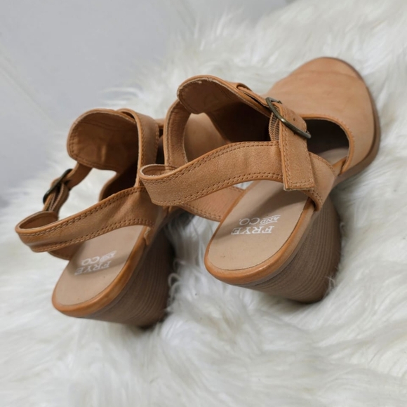 Frye Gaia Open Toe Wedge Sandals Size 6.5M - Picture 4 of 10